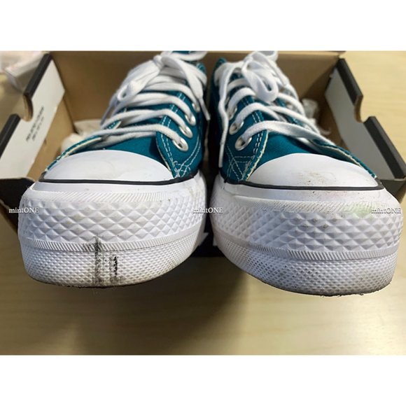 CONVERSE Chuck Taylor All Star Low Top Sneaker Bright Spruce size 6 - Picture 4 of 9